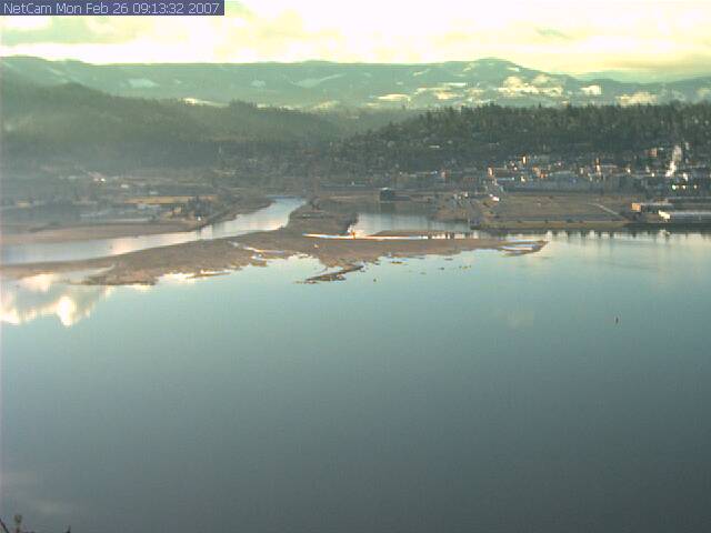 cobalt blue, cloud reflection & snow in the mtns