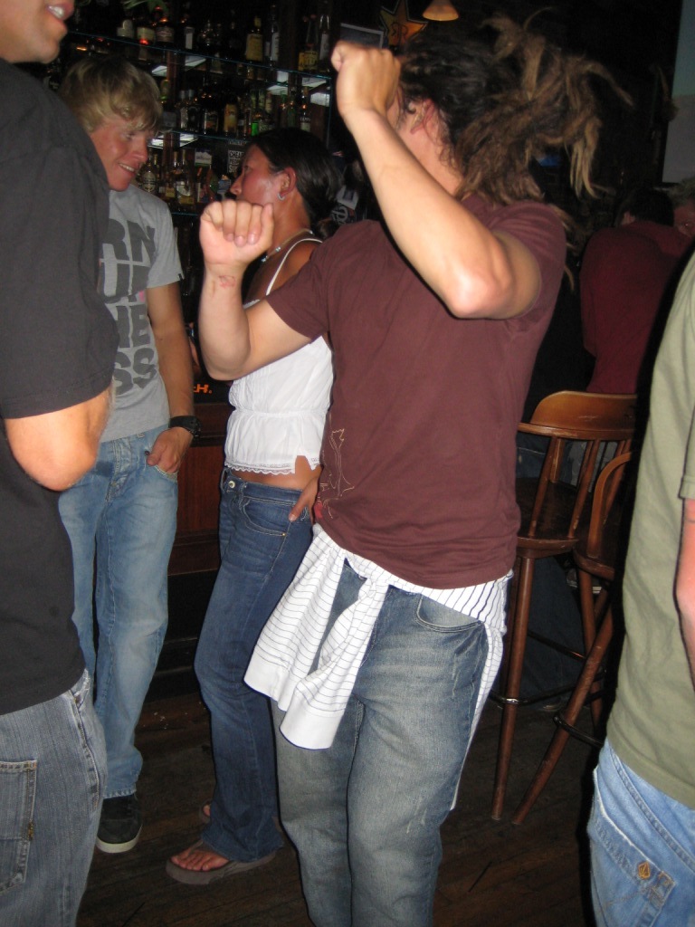 Amery was showing us his old school (pre-dreadlock) disco dancing days!