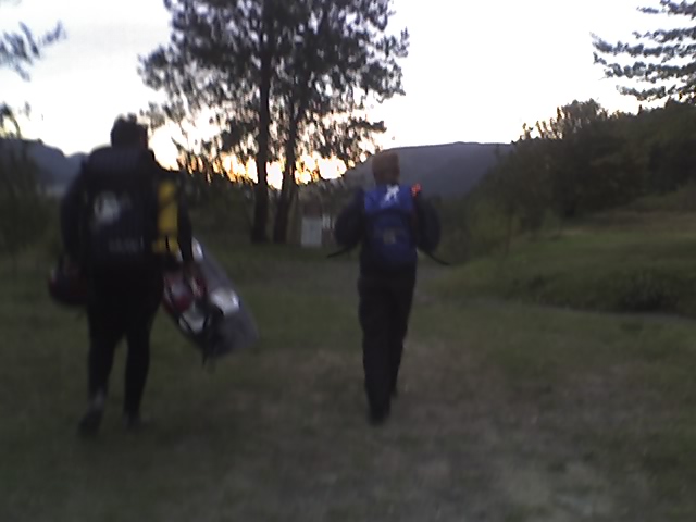 Hiking down with a 5 and a 6