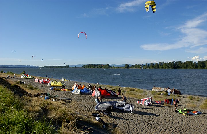 day at the river beach