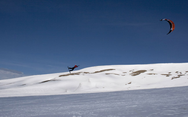 Strong wind practice. Photo:Clint Green Rider: Will Taggart
