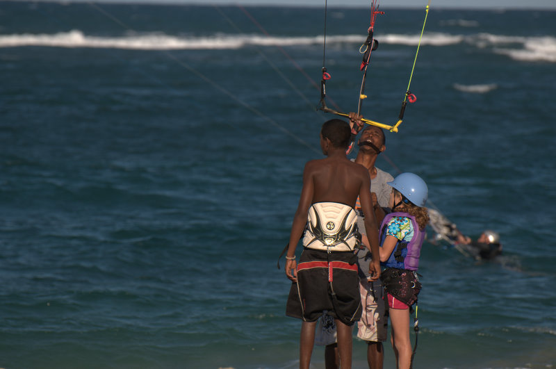 Kids teaching kids and enjoying life.