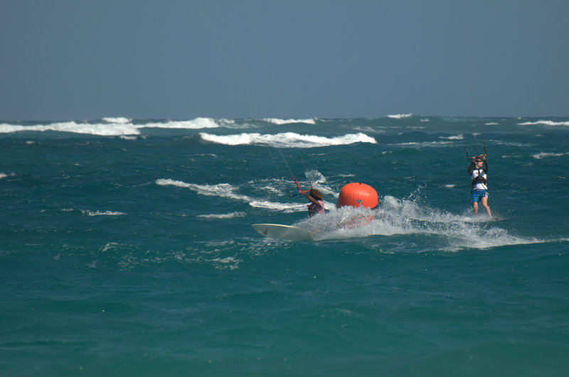 Another view of the waves and chop in the bay.
