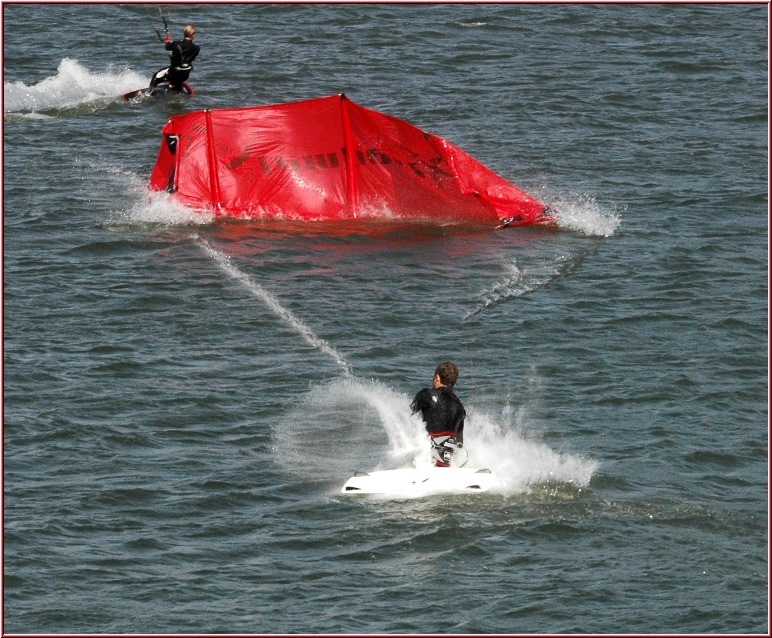 Check out the lines hitting the water!