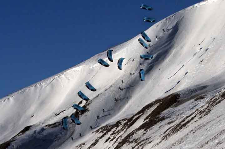 Wayne's Line down the South Face of Baldy.