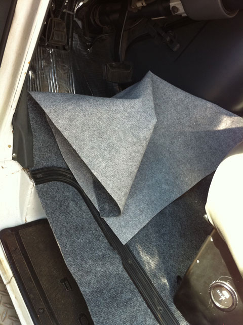 Installed new carpet from scratch, took almost two full days but nice result