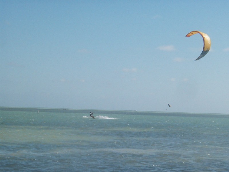 chris coming off the flats to the launch area