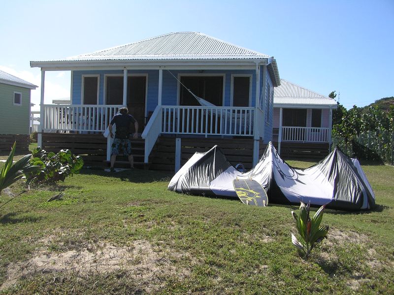 Nothing like kiting from the front door!