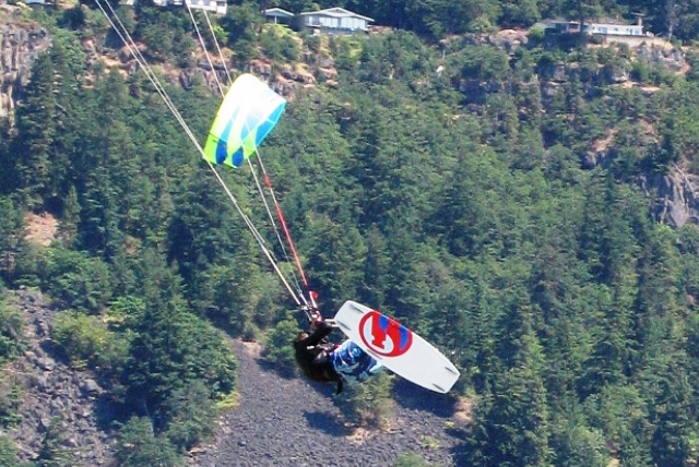 Dano workin' on his kite loop