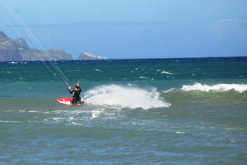 Onad getting a feel for the waves