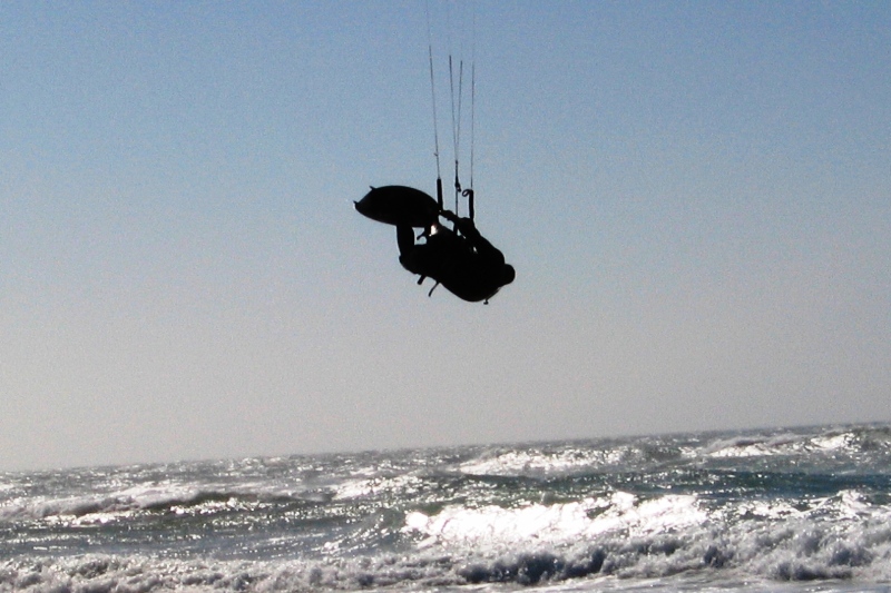 Dale Inskeep Going Off on a 35 knot plus day with 12-14ft wind swell at Whiskey Run...