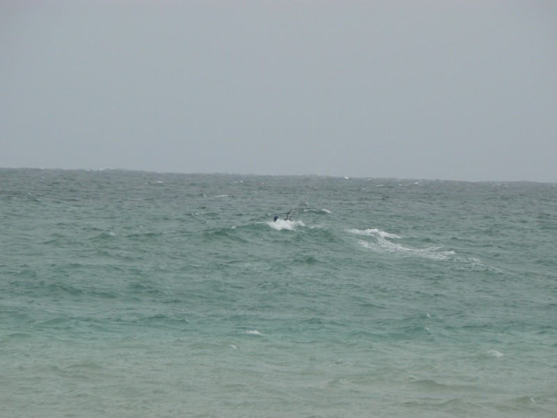 Janet dissappearing in the swell