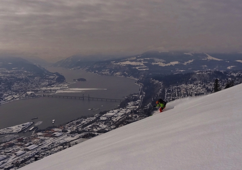 Ski-in, Ski-out snowkiting.