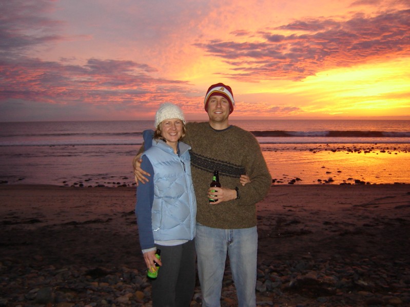 Day one after crossing the border;  stoked and a little buzzed.