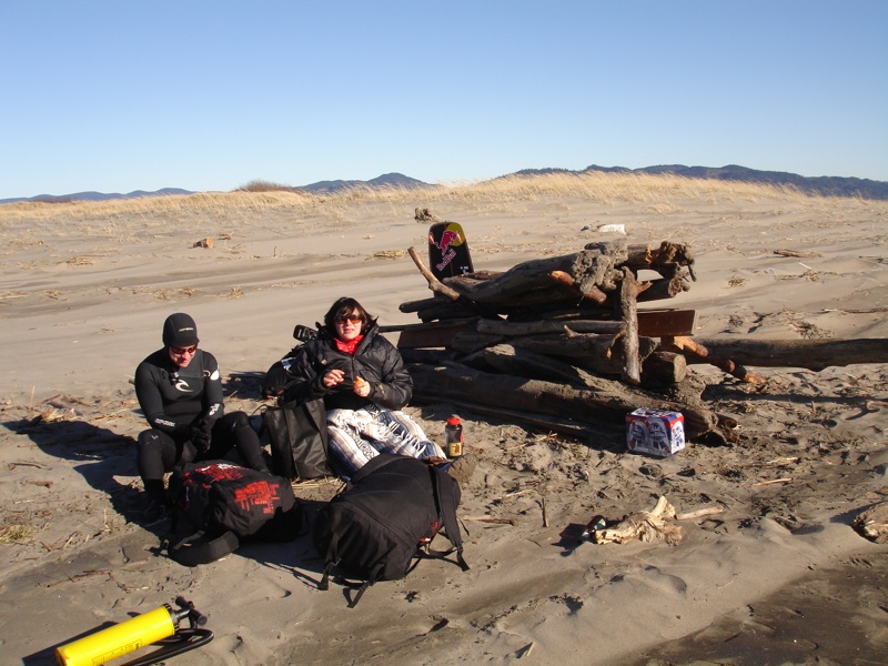 Katie and Brett keep'n an eye on the PBR's