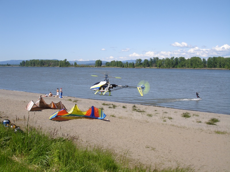 This here helicopter came in really close...