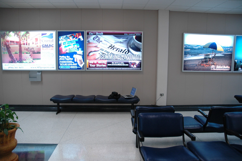 Where I'm sitting right now - at least there's WiFi.