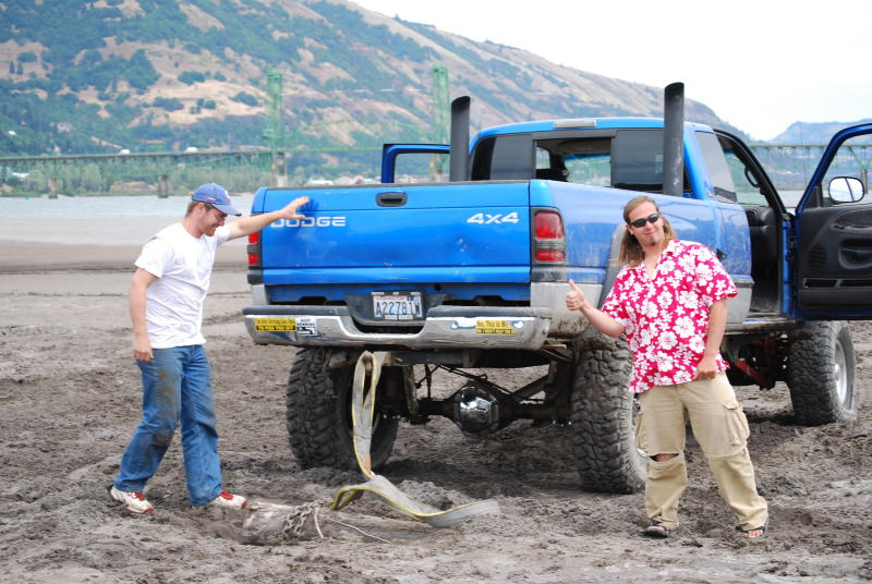 Don't know who these two were, but they showed up from Bend to pull some stumps!