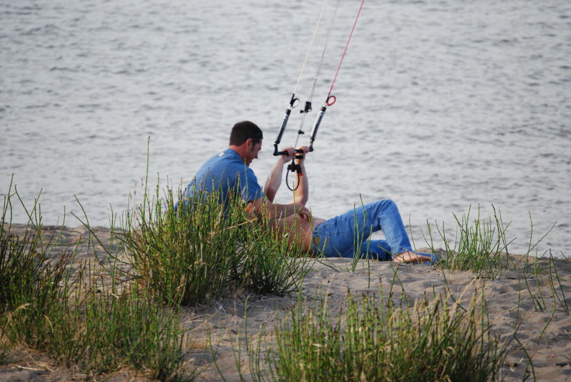 Some cuddle time on the beach