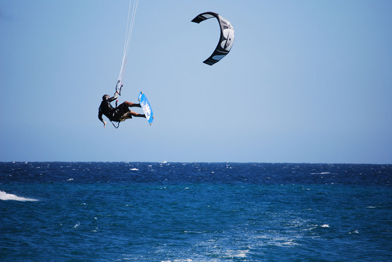 Garret going for additional style points.