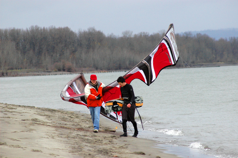 Tucker's walk of shame... j/k, we all couldn't stay upwind.