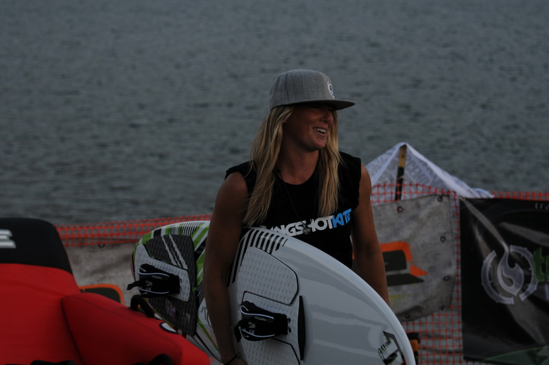 Rachel with North surfboard