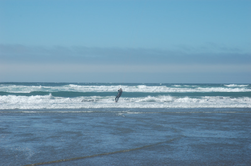 Katie slashing at an ankle biter.