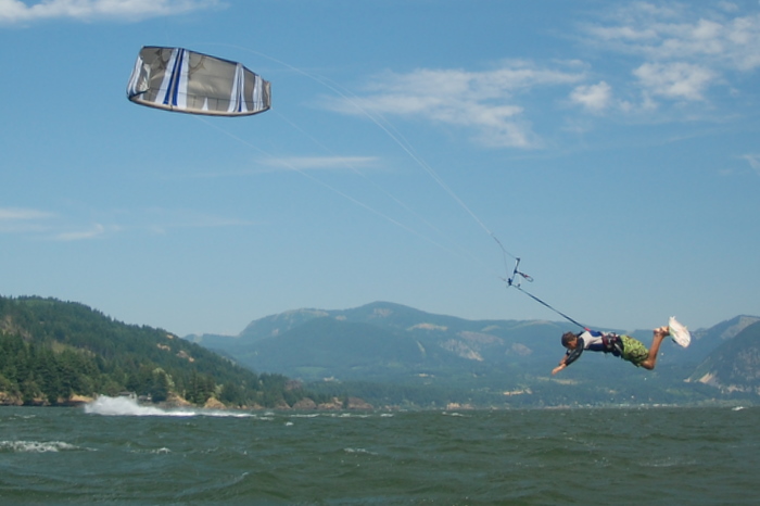 Alex's diving lessons from Grom pay off.