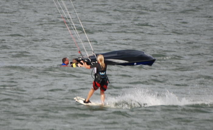 Jet ski down with lots of little kids so I cruised over.