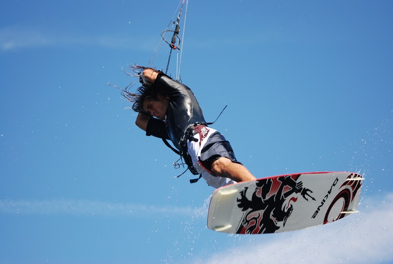 Shawn helping his sponsors.