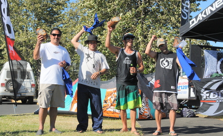 From Left to Right:
<br />3rd Place: Allen Beeler
<br />4th Place: Corey Roeseler
<br />2nd Place: Jason Norwood
<br />1st Place: Billy Kipling