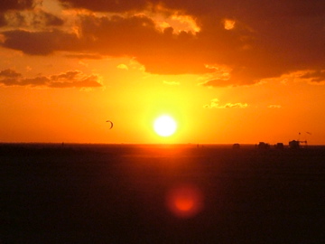 sat night sunset at the flats
