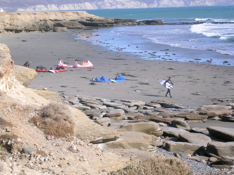 Rigging up on the sand in PSC