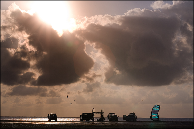 View from the North Flats of South Padre Island.