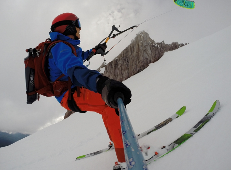 ascending steep slope