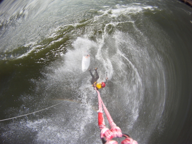 over the falls