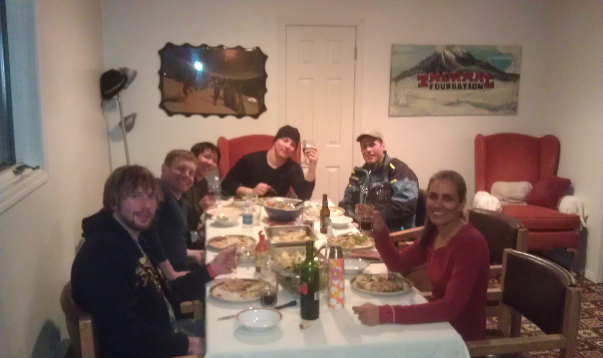 Nothing like a home cook meal, after a long day of tea bagging!