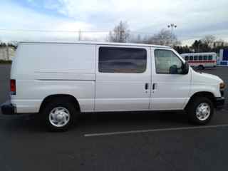 White panel van....creepy.