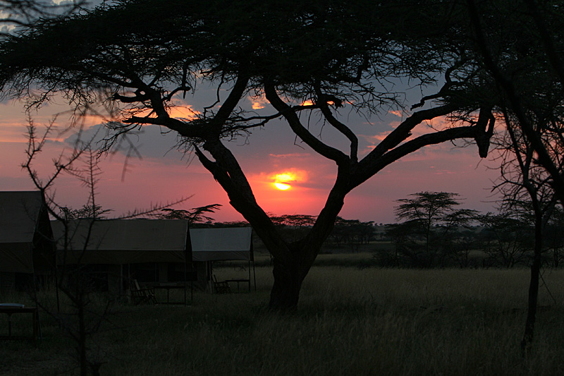 Sunset at camp