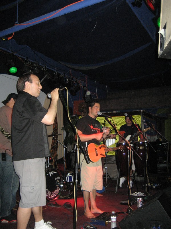 Getting the crowd going