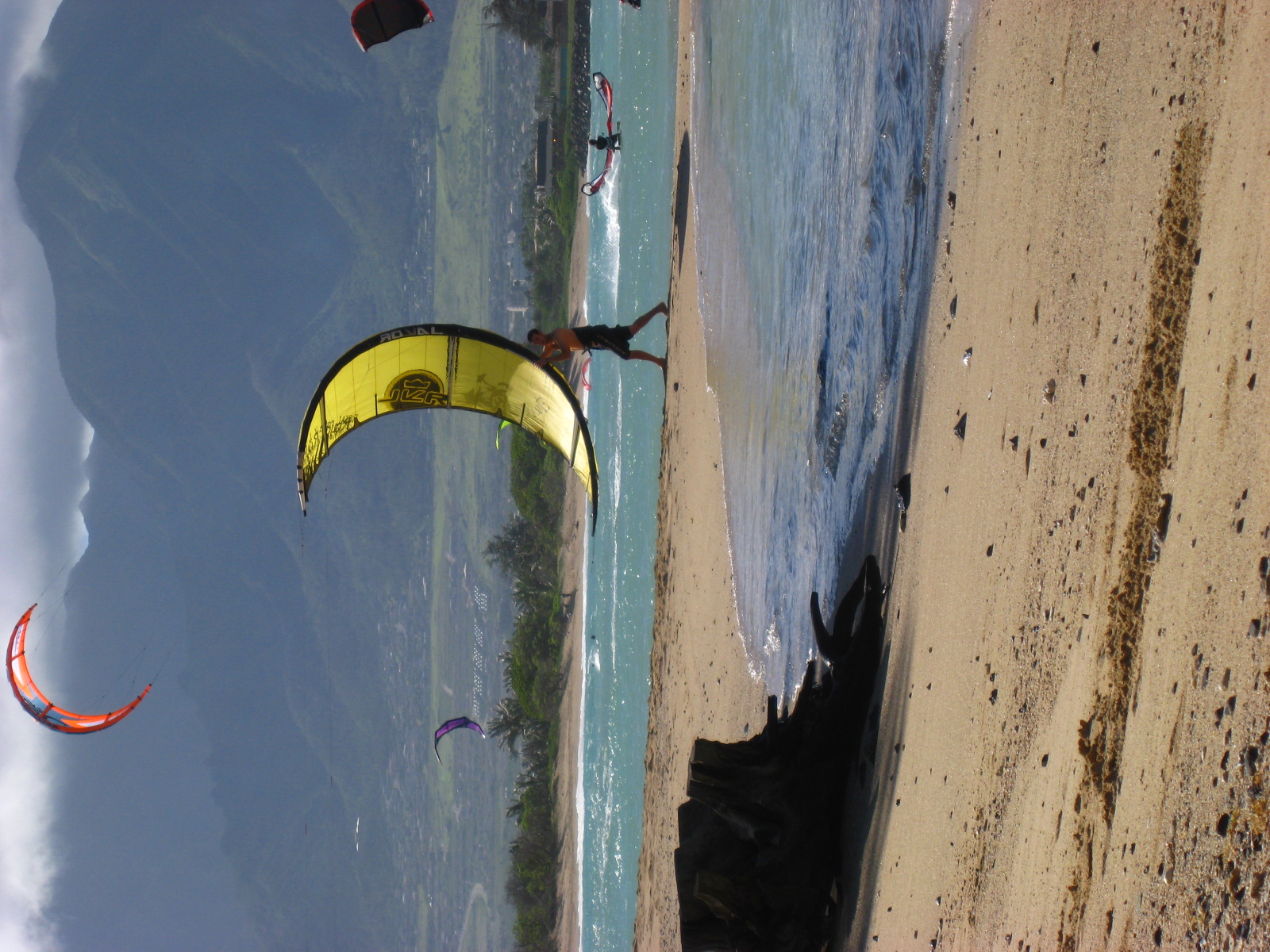 Launching Sarah from Hood River (now lives in Maui)