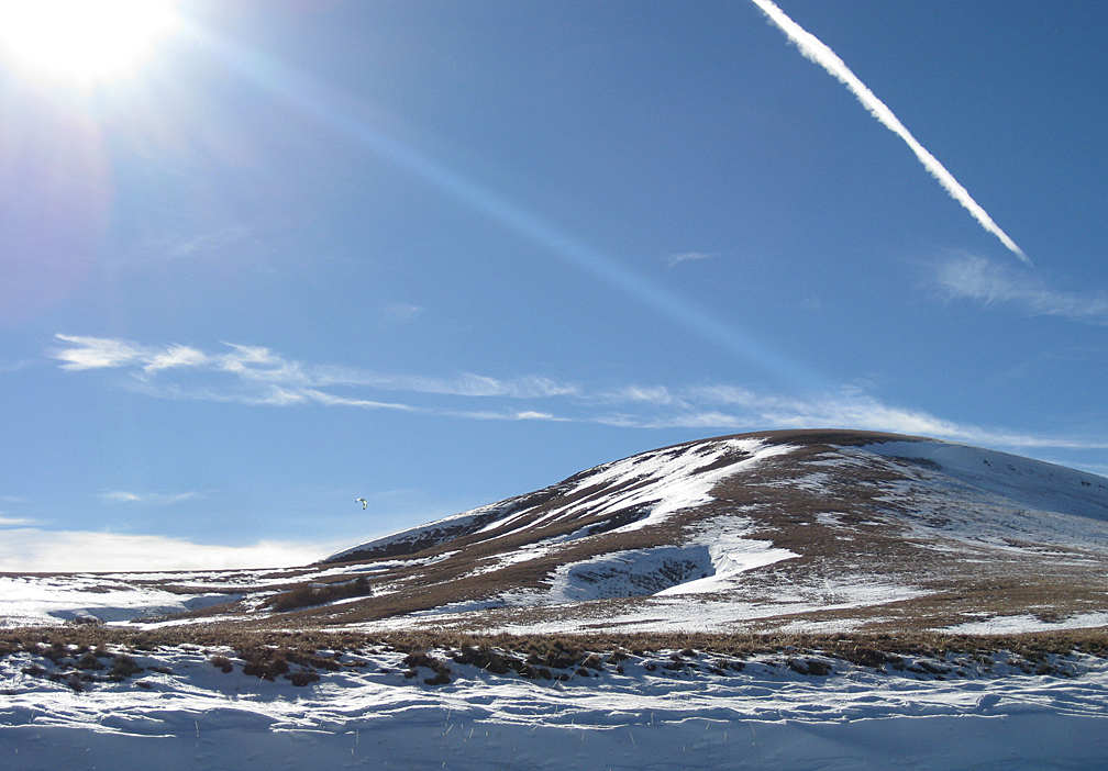 Chaz picking his way on Baldy