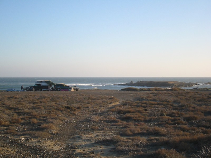 There can be some nice flat water to the left of that island. The waves that break just past the island are the Bombora. They're probably the biggest, but close out fast and aren't very good compared to the other waves.