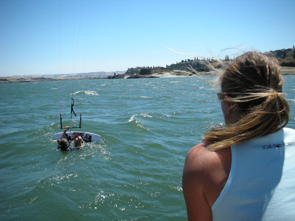 One-on-one coaching from the boat!