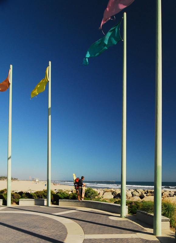 Hueneme beach - 200 yards from my house, but the wind is typically lighter here. All the 'foil' guys hang out here.