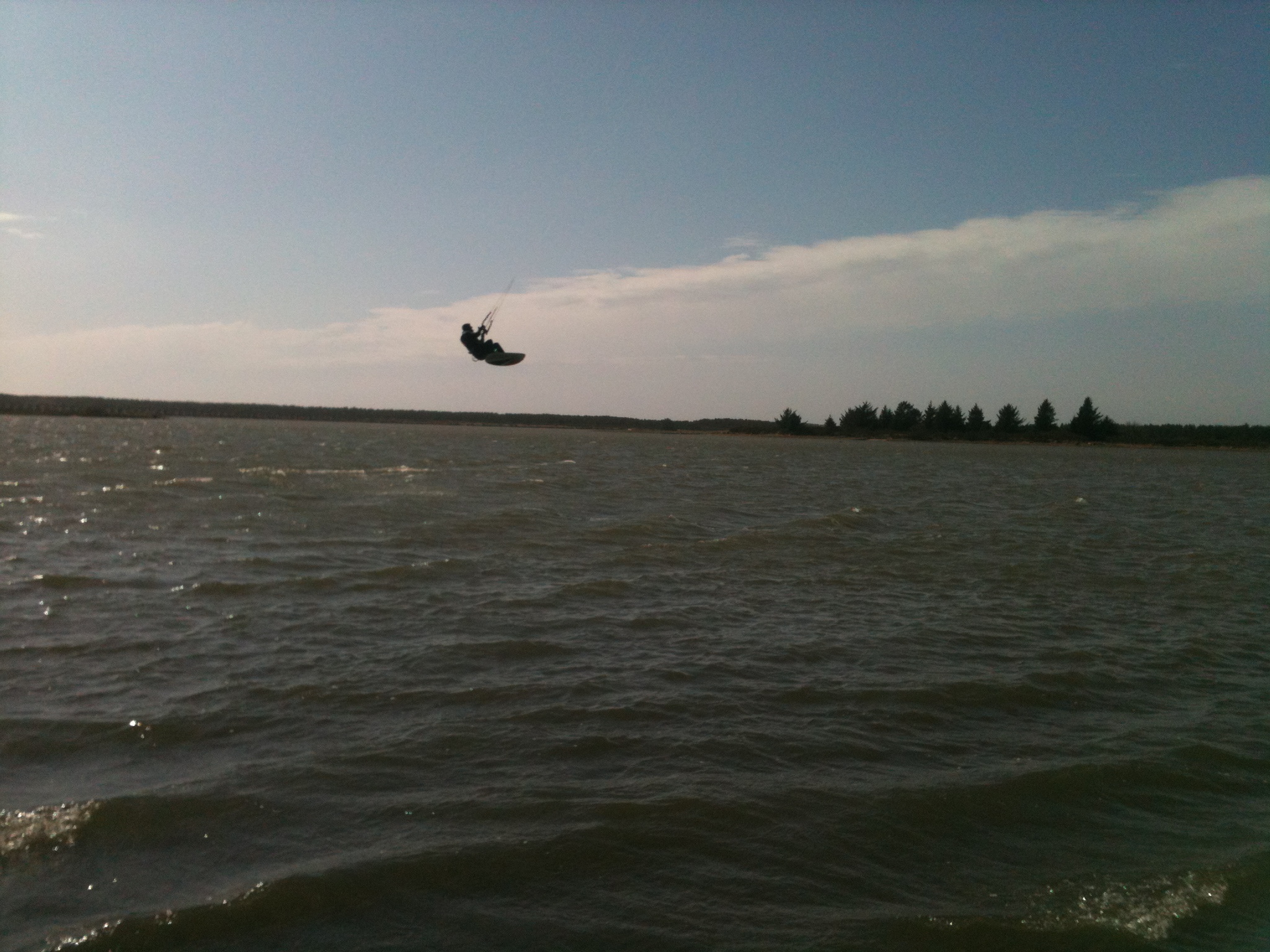 The wind filled in nice around 4