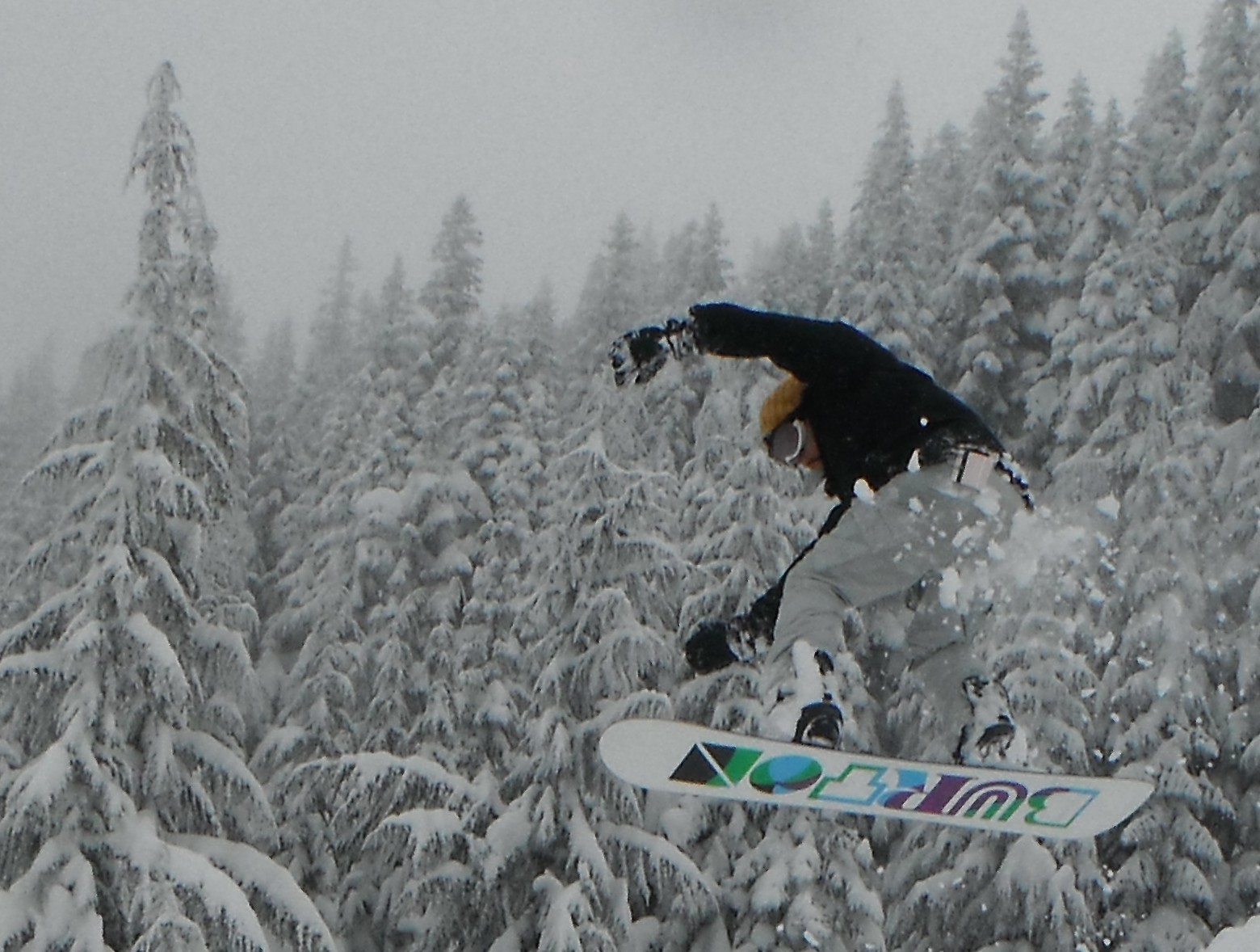 Not quite "kite" boarding but the snow has been awesome!