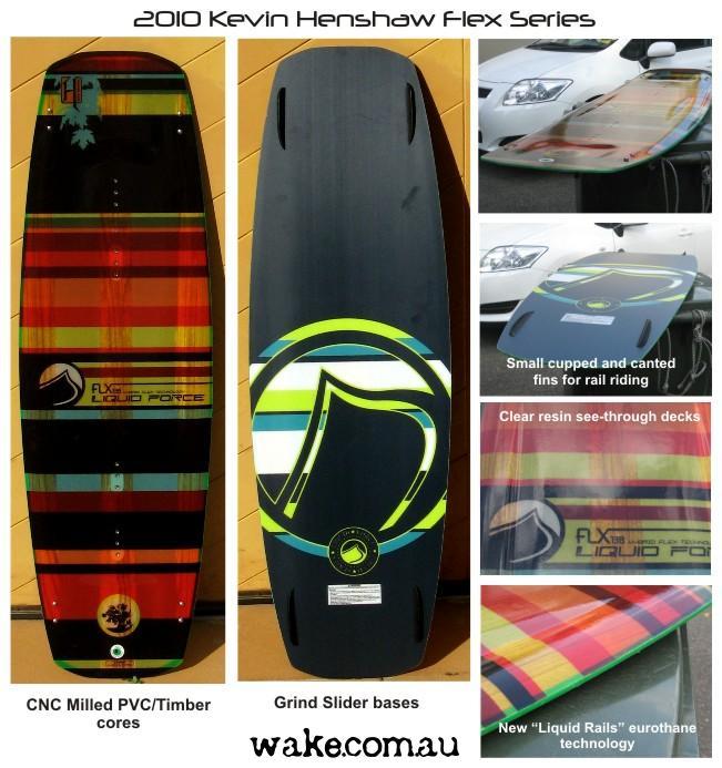 2010 Liquid Force wake FLX board with new PVC/Wood Core and Liquid Rails