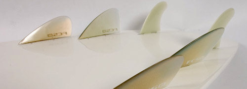 The tail and fin set up for the 2009 Liquid Force 6er Surfboard