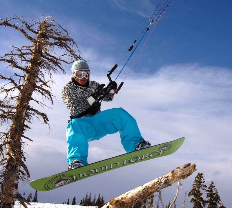 Norwegian ripper Petter Johnson showing off the hot green base.